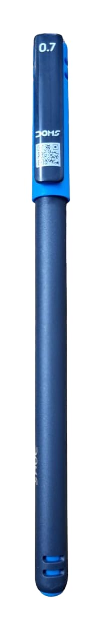 Doms Inxo Classic Ballpoint Pen| The Writing Revolution| ULV Ink Technology For Break Free & Smooth Writing| Ink Colour- Blue| 10 Ballpen Pack| For Daily Writing Use