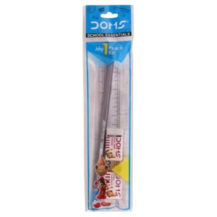Doms My 1st Pencil Kit X20 | For Dark & Neat Writing | Perfect Value Pack | Kit For School Essentials | Includes Pencil, Scale, Sharpner & Eraser | Pack of 20 Kits