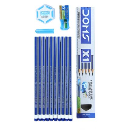 Doms X1 X-Tra Super Dark Pencils (Pack of 10 x 5 Set) (DM7930P5)