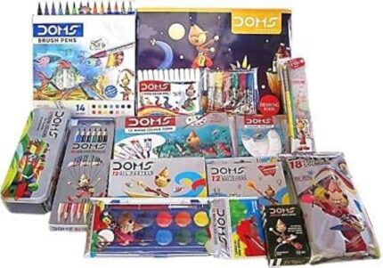 DOMS Poster Colour with Brush Pen Complete Painting Kit (Multicolor)