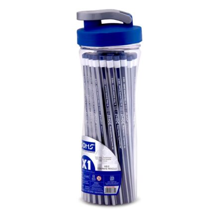 DOMS X1 PENCIL 50 PCS PENCIL SIPPER, Black