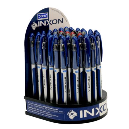 Doms INXON BALLPOINT PENS | LV INK TECHNOLOGY | 50 PCS - 38 BLUE, 8 BLACK, 4 RED.