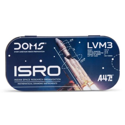 DOMS ISRO Mathematical Drawing Instrument Geometry Box| Total 11 Mathematical Instruments| Superior Quality| Dual-Sided Tray For Easy Access